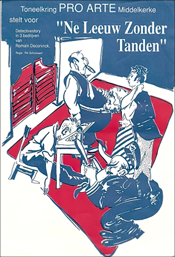 Ne leeuw zonder tanden affiche